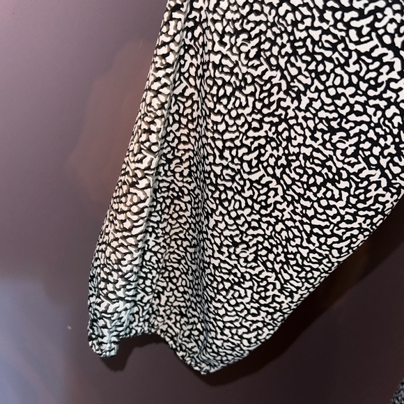 Assorti For Susan Freis Vintage Black & White Long Sleeve Pleated Dress SZ M(83) - Picture 7 of 13